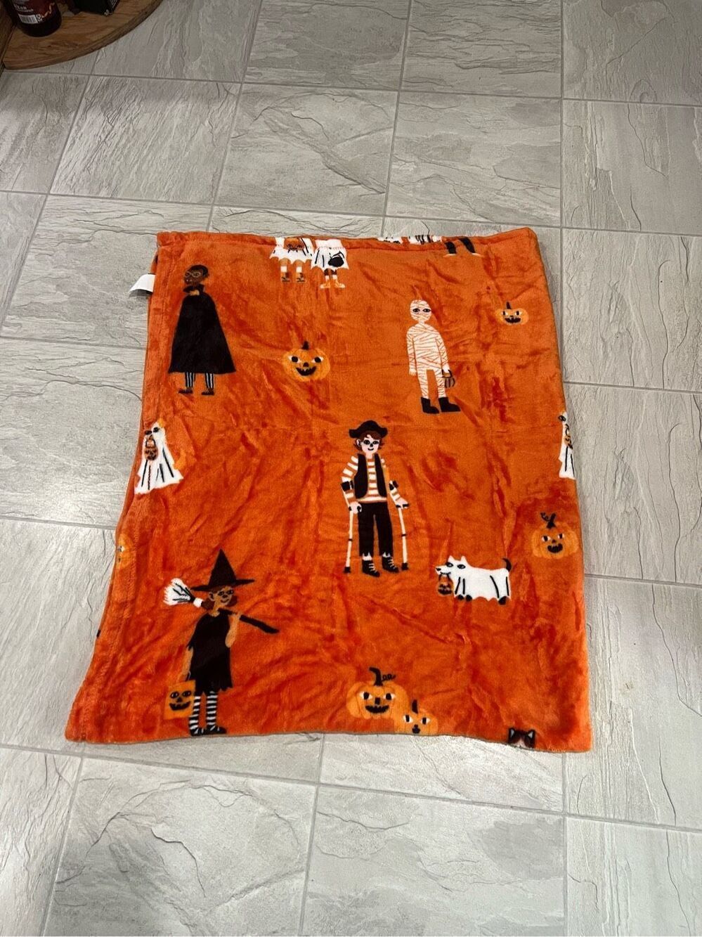 Trick Or Treat Halloween Holiday Throw Blanket
